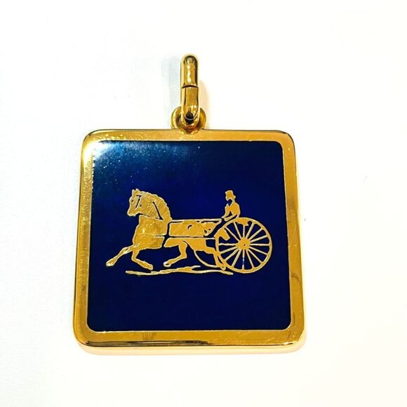 Celine Accessories - Celine Carriage Plate Pendant Top Key Ring Mede In Italy X2007
